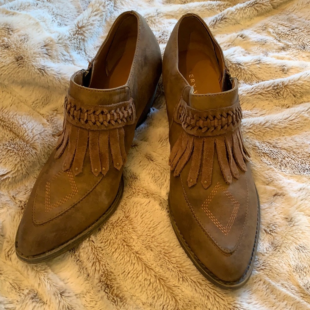 Very Volatile Suede Leather Booties